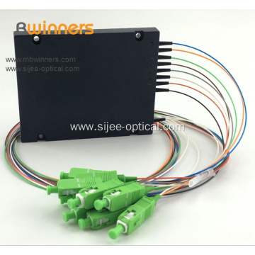 1x8 Cassette Type Optical Fiber Optic Splitter